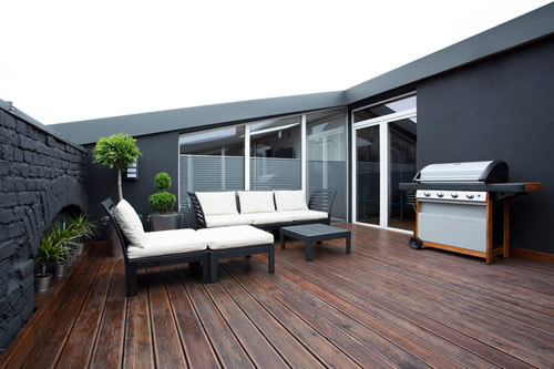 black charcoal outdoor terrace and kitchen 201 trends