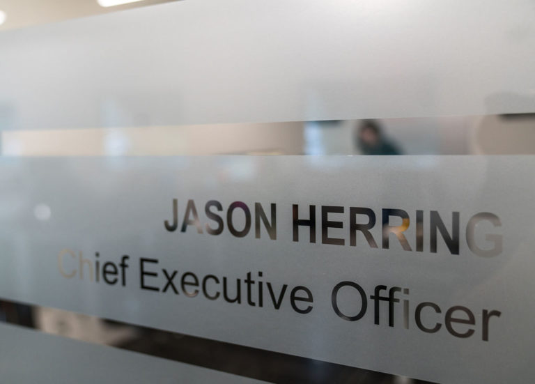 Jason Herring CEO Sign
