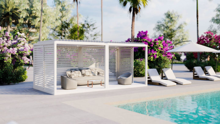 Luxurious Pool Cabana in South Florida
