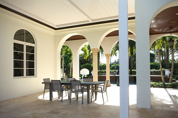 covered patio motorized louvered roof palm beach