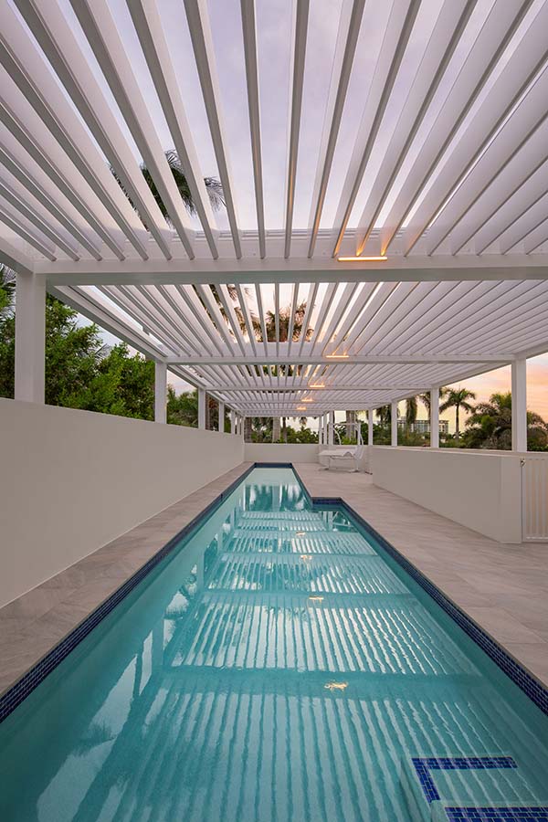 aluminum louvered roof
