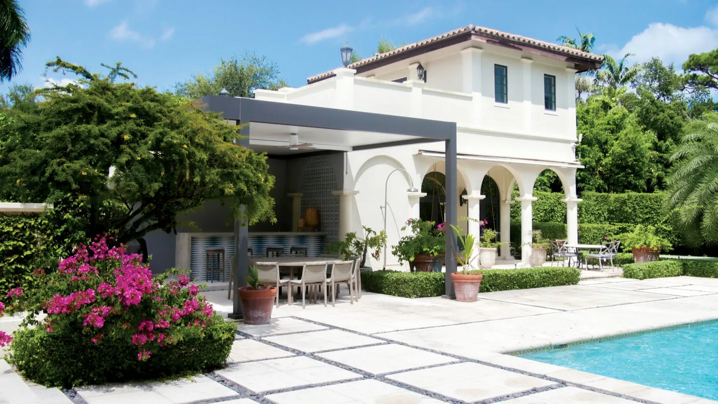 R SHADE Fixed Roof Pergola by Azenco