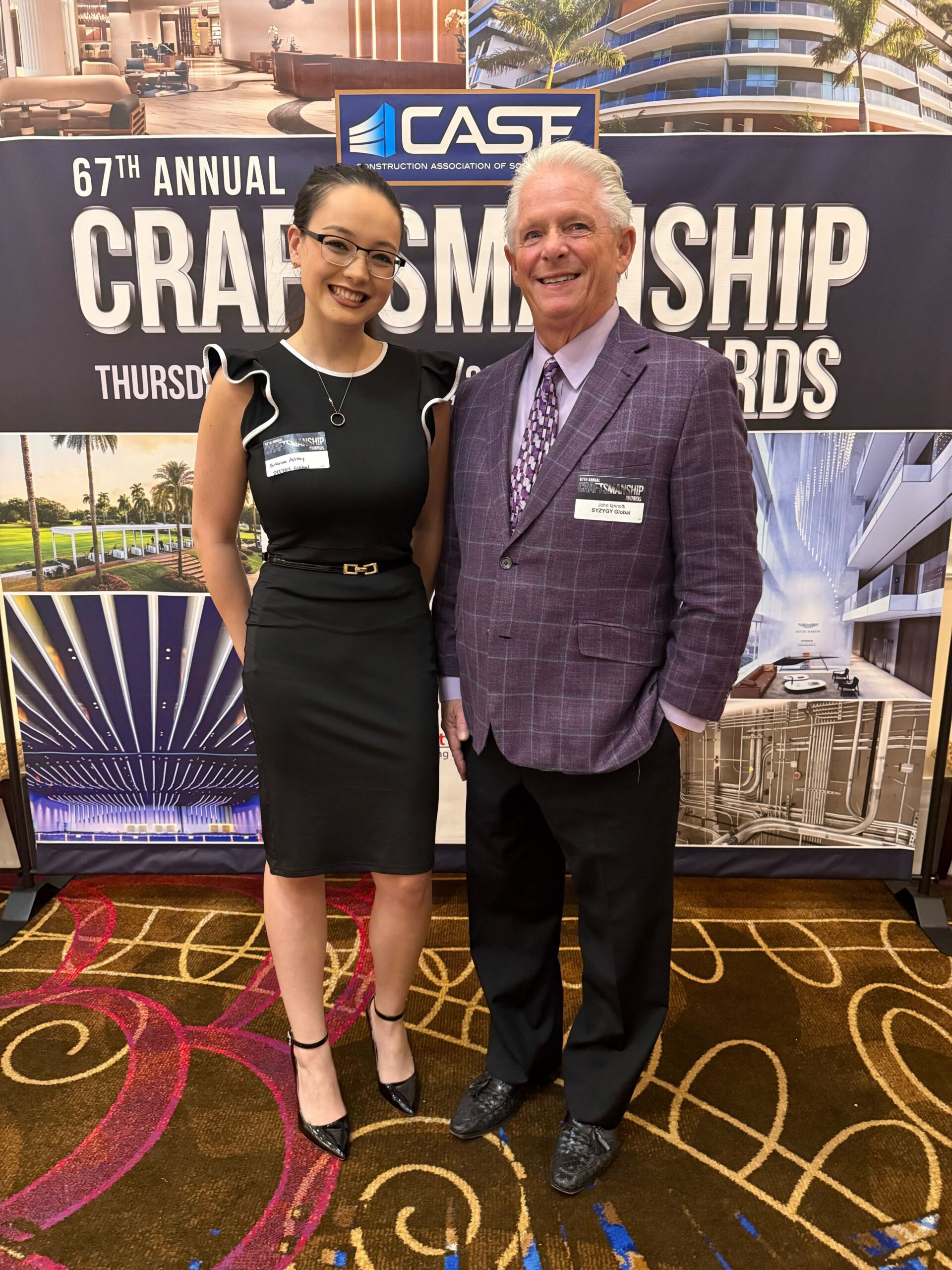 SYZYGY Global team members posing at the 67th Annual CASF Craftsmanship Awards ceremony.